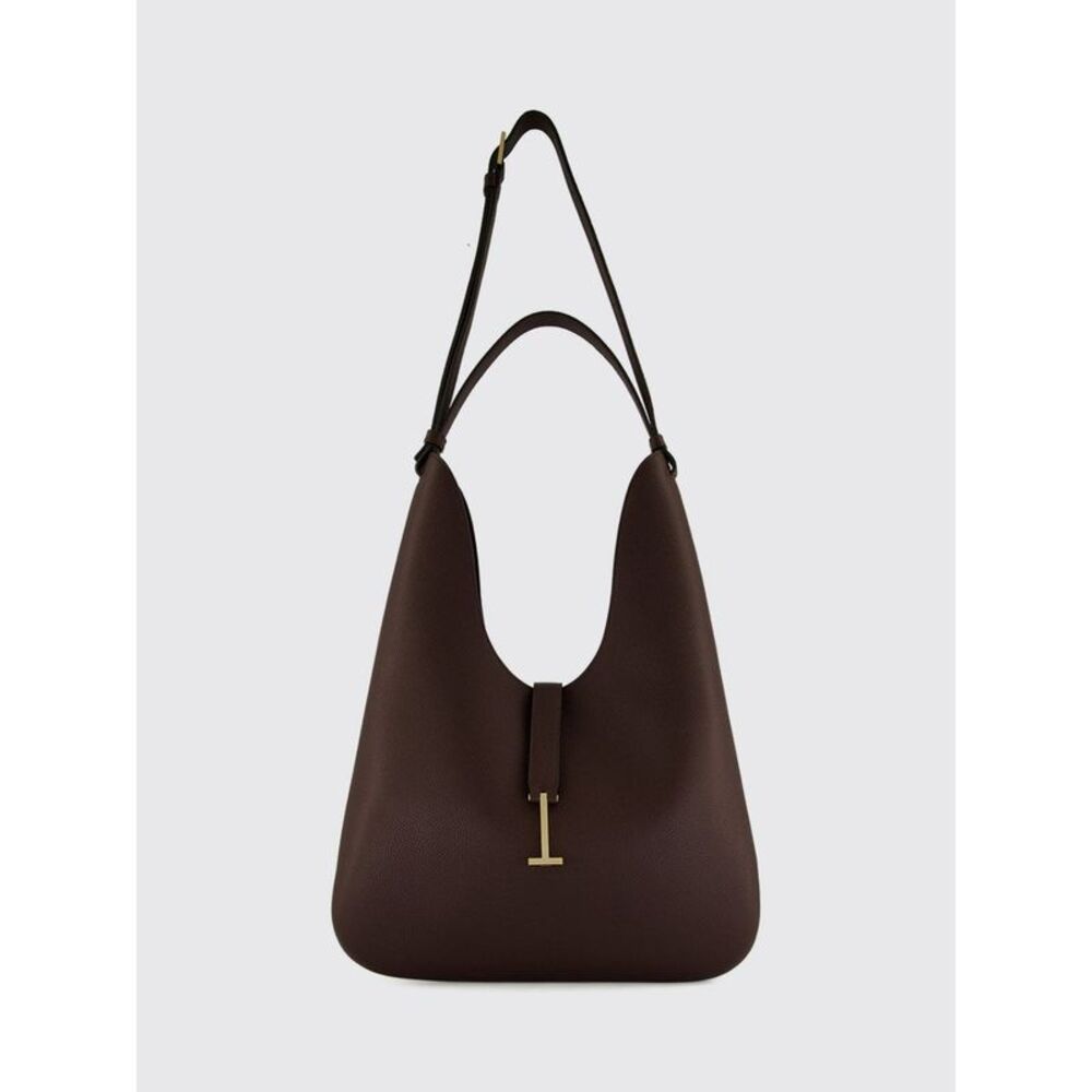 Tom Ford Women Tom Ford Grained Calfskin Hobo Bag With Monogram Logo